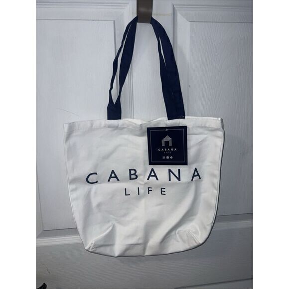 Cabana Life White Canvas‎ bag-New with Tag - Picture 1 of 5